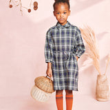 Plaid Shirtdress